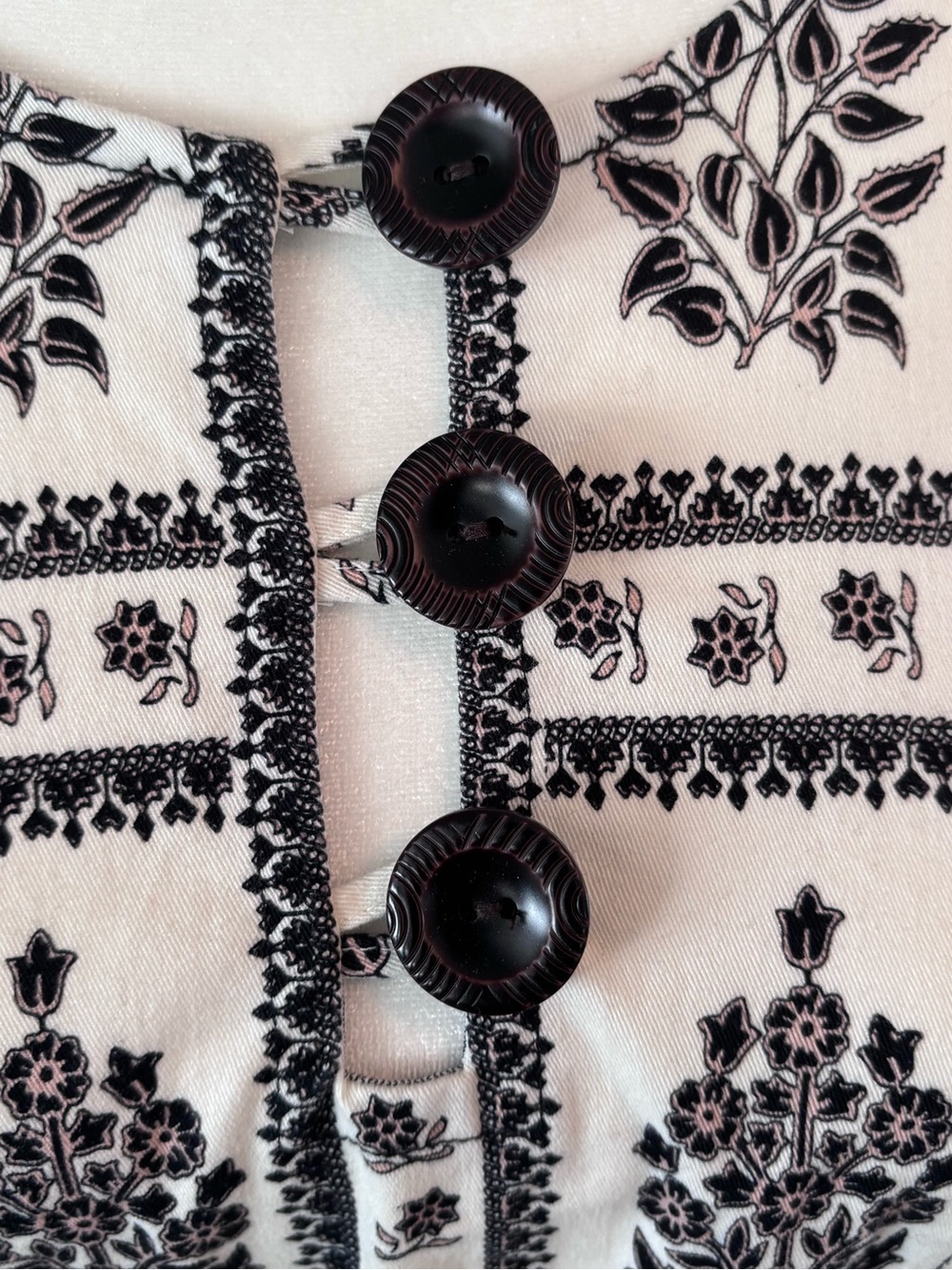 Sleeveless Black & White Printed Midi Dress - Elegant Floral Block Print sz 0 - Picture 7 of 10